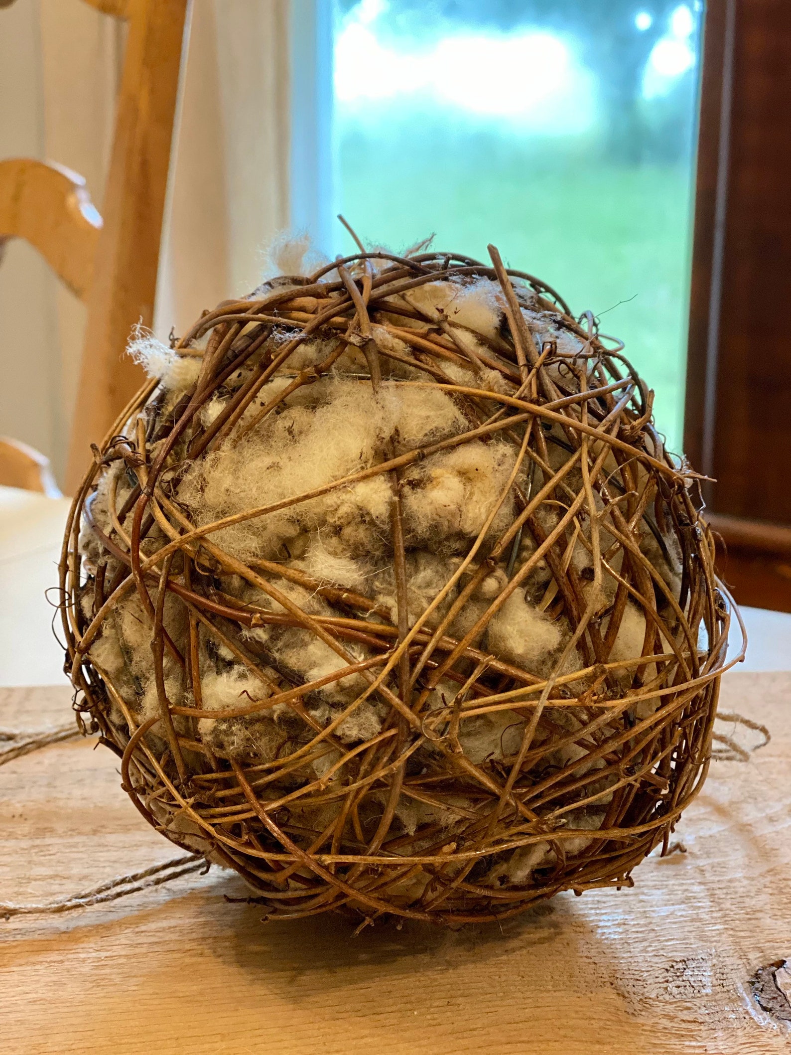 Targhee Sheep Wool Fiber Bird Nesting BallNellie Etsy