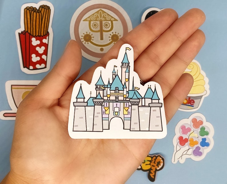 Disneyland 9pc. Sticker Pack Die Cut stickers Disney Etsy