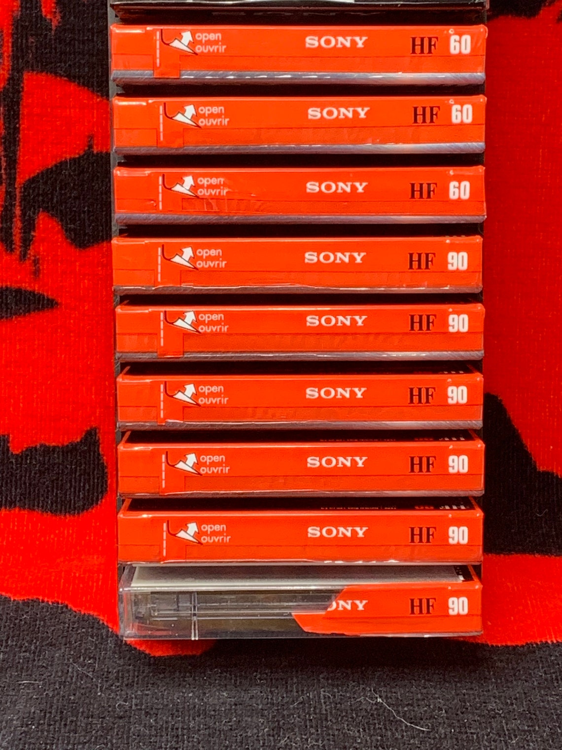 Sony Blank Cassette Tapes With Holder. Etsy