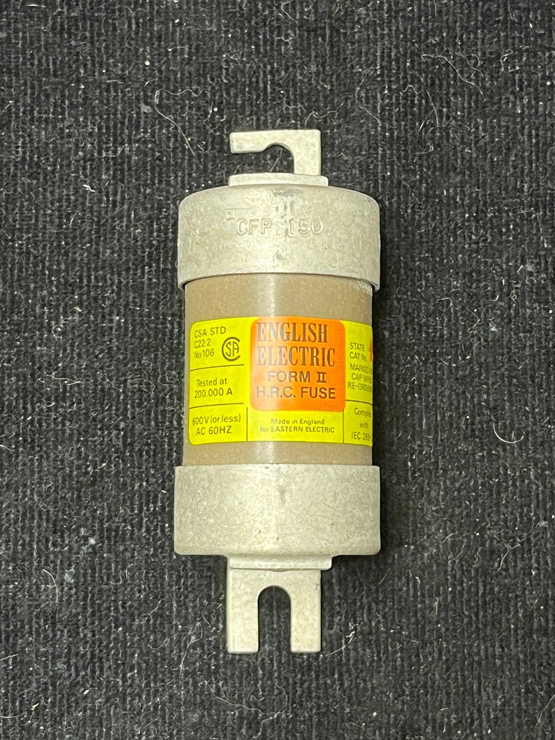 English Electric HRC Form II Fuse. CFP 150 Amp/ 600V. Box of Etsy