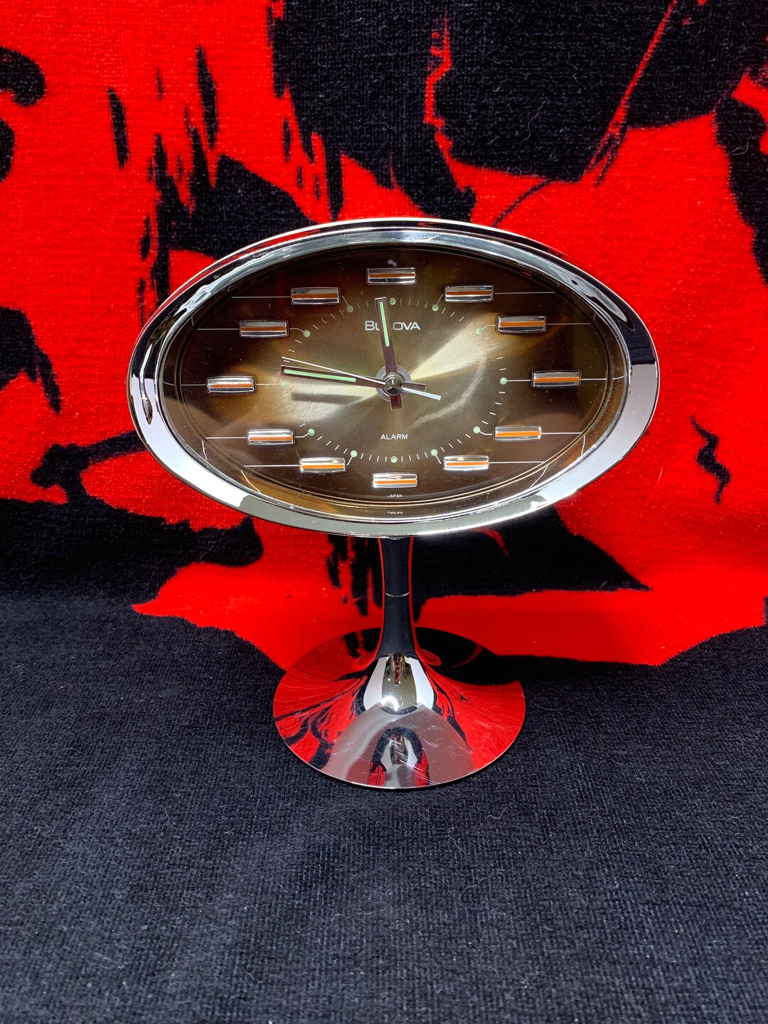 Bulova Alarm Clock. Vintage. Mid Century Modern. Fully Tested. Etsy