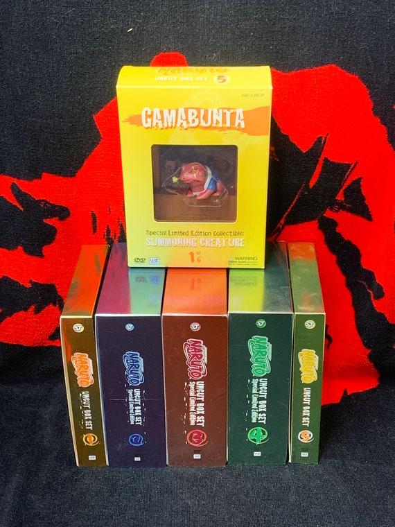 Dvd Naruto Uncut Box Set 1 Thru 5 Plus Gamabunta Figure Etsy