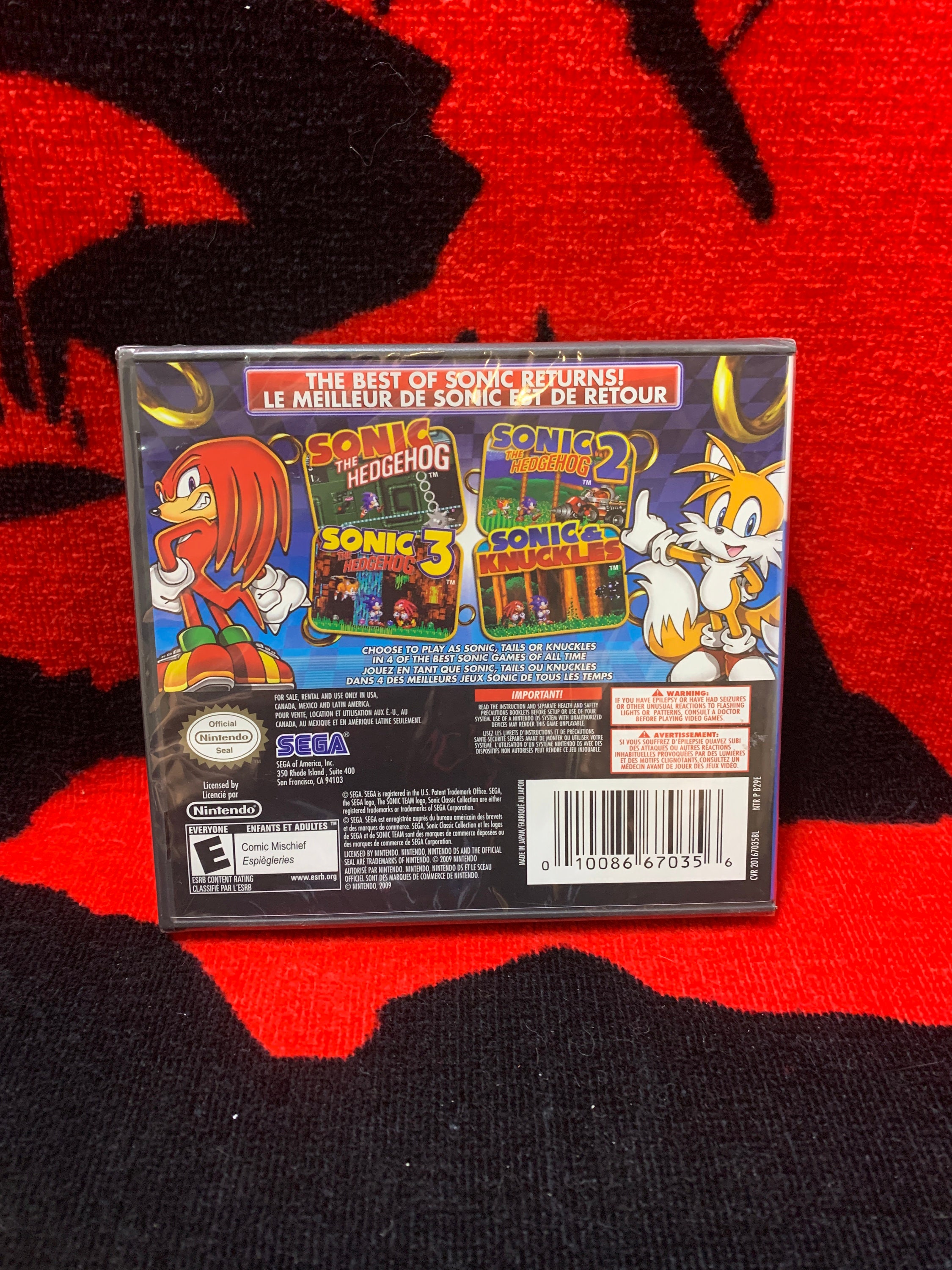 Sonic Classic Collection. Nintendo DS. Factory Sealed. 