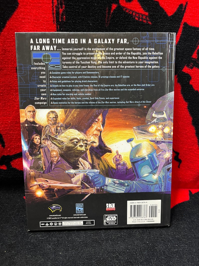 Star Wars Roleplaying Game. Revised Core Rulebook. 2002 Release. Etsy