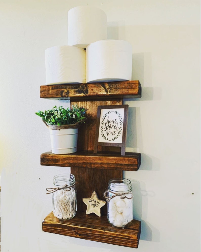 Rustic Handmade Wooden Shelves Wall Decor Etsy