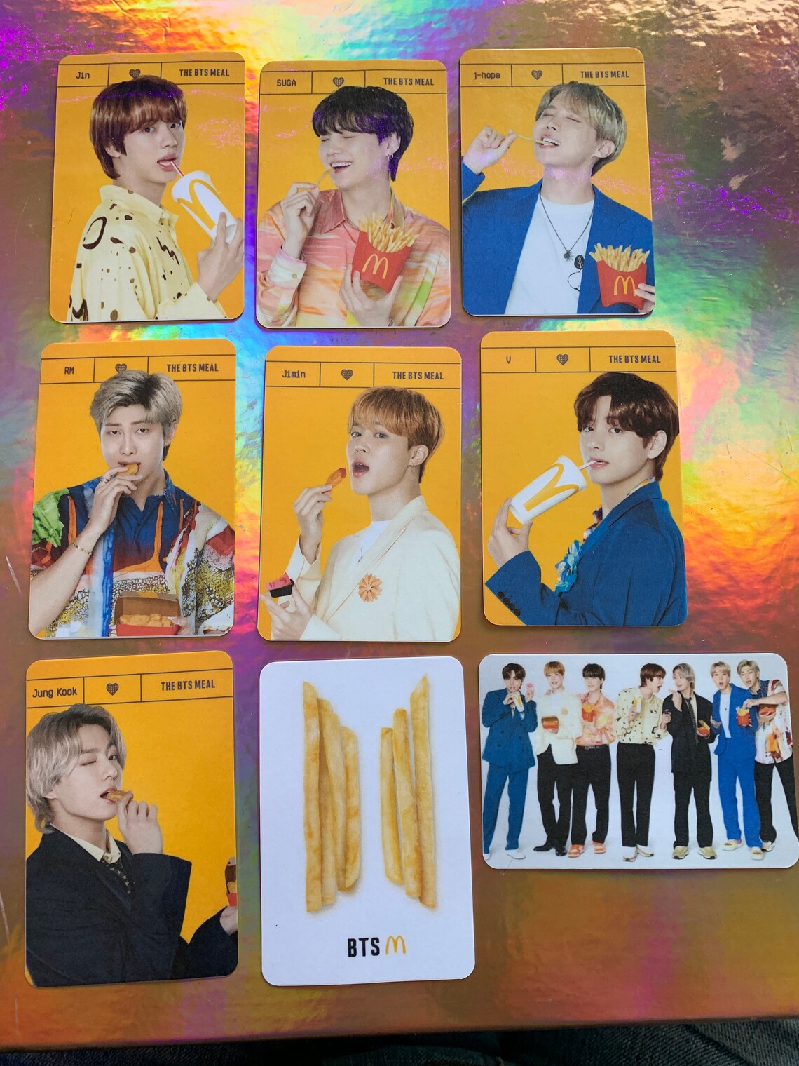 BTS x Mcdonald's Photo Cards | Etsy