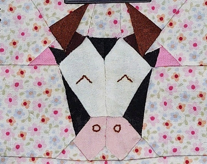 Cow Quilt Block, Paper Pieced Quilt Pattern, PDF Pattern, Instant ...