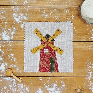 Quilt-Block-Muster - WindMill Quilt Block | PDF Quilt-Blöcke