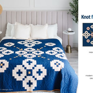 Modern Quilt Patterns - folk flower ornament | patchwork pdf quilt patterns