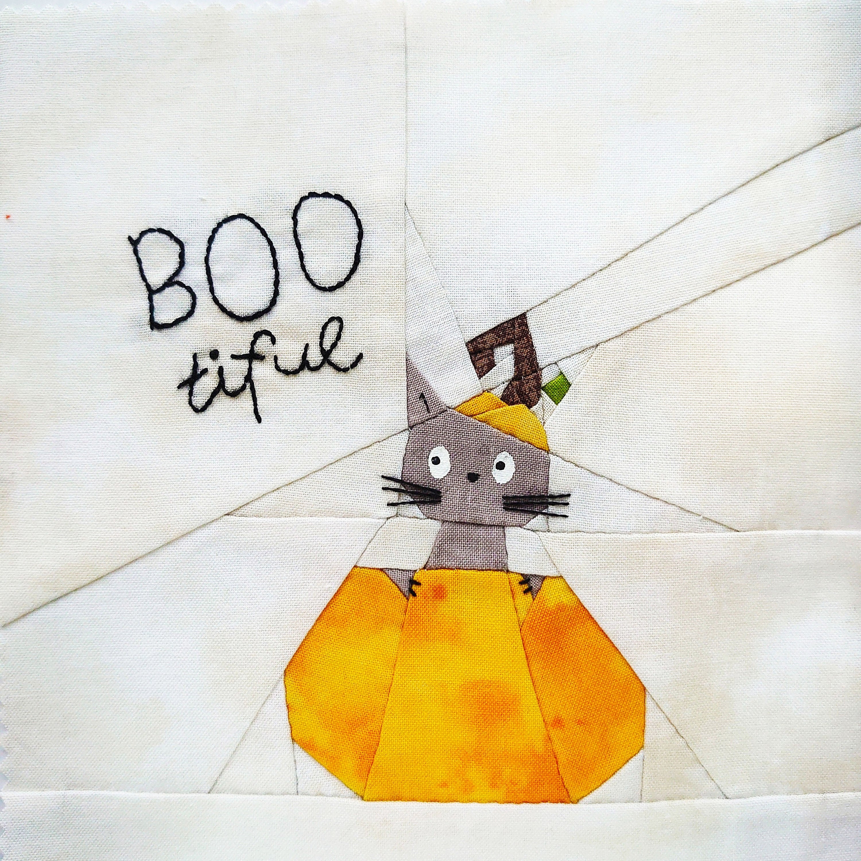 Halloween Quilt Blocks BOOtiful Cat Quilt Block Pattern PDF Etsy