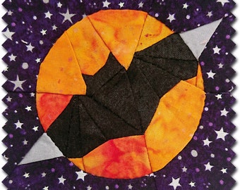 Blocs de courtepointe d'Halloween - Motif de bloc de courtepointe Dracula Bat | blocs de couette pdf