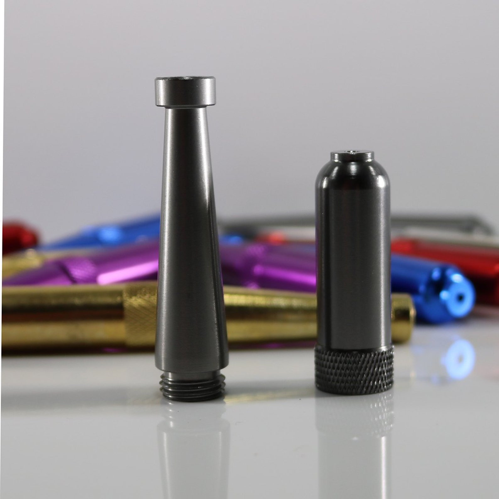 Large or Small Anodized Zeppelin Pipe Assorted Colors Etsy