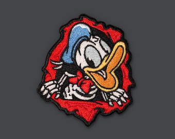 Old School Sk8 Ripper Duck Morale Patch