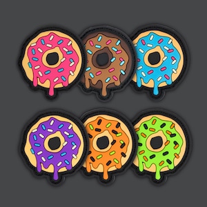 Donut PVC Ranger Eye Morale Patches - 6 options *Sold as Singles*