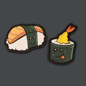 Happy Food Sushi PVC Ranger Eye SET - Morale Patches