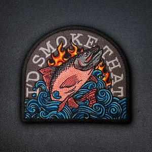 SMOKED BBQ Morale Patch V2 "SALMON"