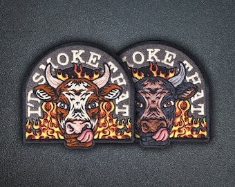 I'D SMOKE THAT V3 "COW" Morale Patches