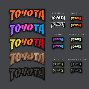 Toyota Throwback Skateboarding Morale Patches