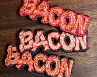 BACON TEXT Moral Patches - 3 Farboptionen