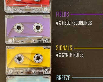 4 Tracks Pre-recorded Tapeloops ( Signals | Fields | Chords | Breeze )