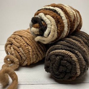 Super Chunky Yarn Core Spun Yarn - Black - Icelandic Wool Rug or