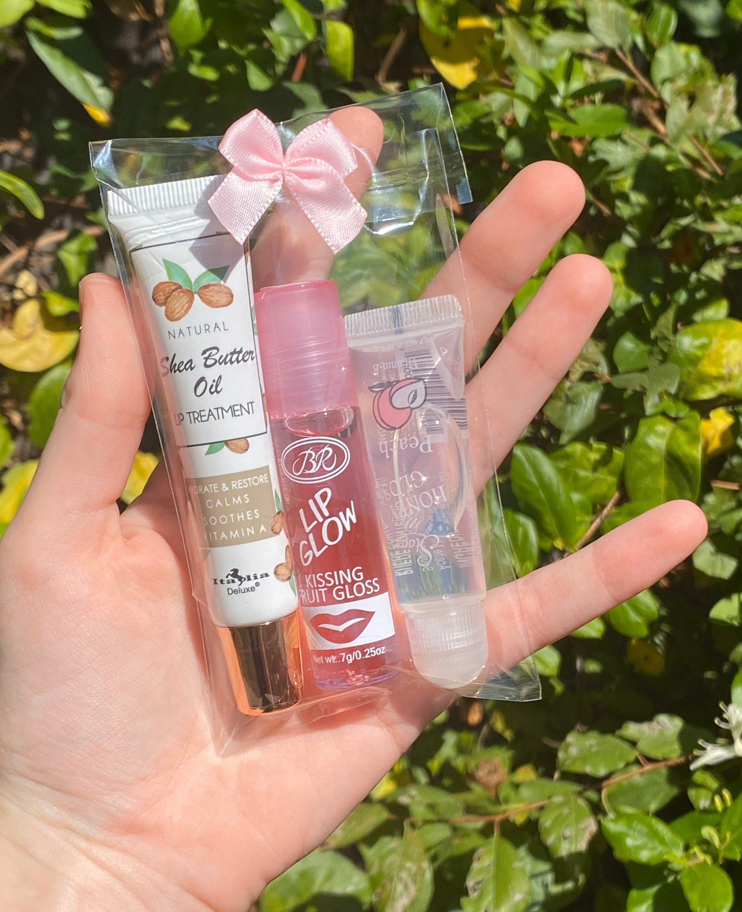 Pink Peach Lip Gloss Bundle Fruit Burst Lip Gloss Starry Etsy