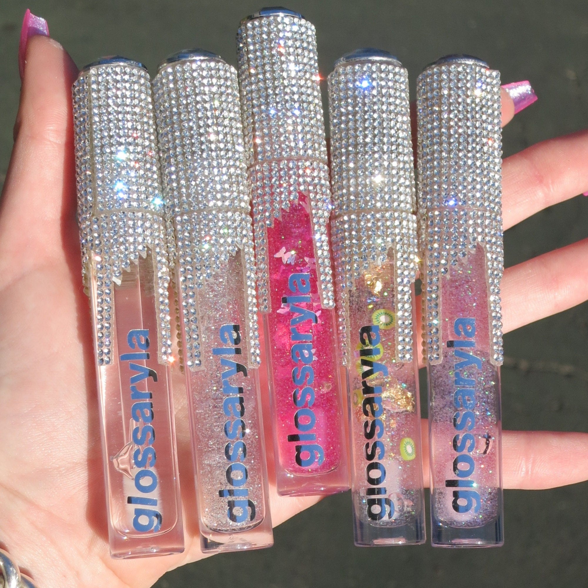Colorful Glitter Drip Lips T-Shirt-Gift For Her-Designer inspired-LV-Birthday