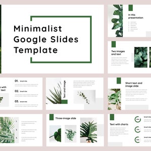 Minimalist Modern Google Slides Presentation Template, PowerPoint compatible, 35 Slides (editable .pptx)