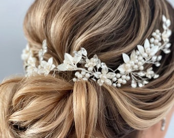 Hochzeit Kopfschmuck Braut Haarschmuck für Ihren Hochzeitstag, Haar Accessoire für Save the Date oder Bridal Shower Geschenk für die Braut oder Brautjungfer