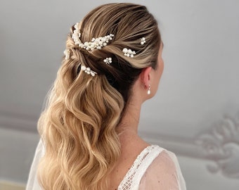 Coiffure de mariée épingle et peigne perles jour du mariage Accessoires pour cheveux douche nuptiale coiffure réception de mariage pièce de tête pièce de cheveux de mariée