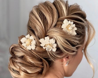 Braut Kopfschmuck Hochzeit Haarkamm gold Kopfschmuck Braut Haarschmuck Blumen Haarschmuck Brautdusche Kristall Kopfschmuck Haarschmuck