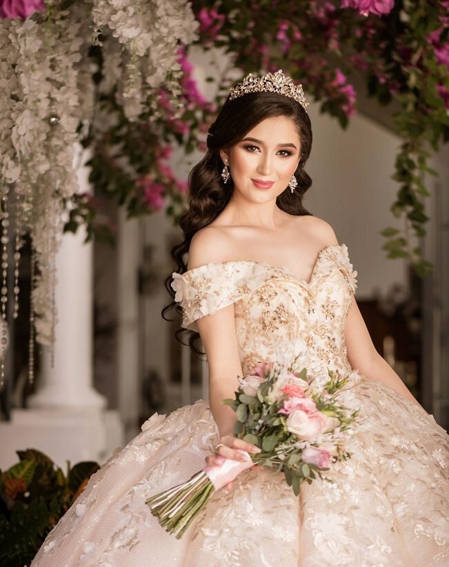 Floral Bridal Headpiece Rhinestone Crystal Prom Wedding Tiara V856 