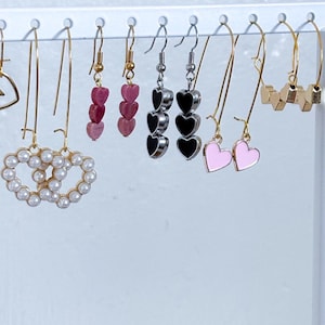 Heart Earrings | Valentines Earrings | Valentines Jewelry | Heart Earrings | Hoop Earrings | Gifts for Her