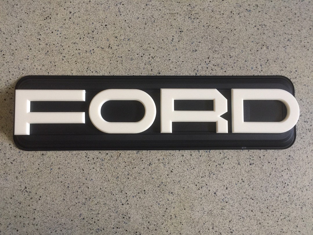 FORD CUSTOM Letters Car Logo FORD Large 3d Printed 100mm Tall X 150mm X ...