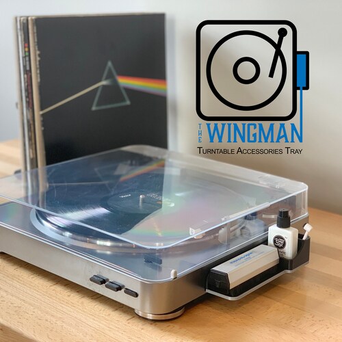 The Wingman Record Player Stick-on Organizer - Etsy