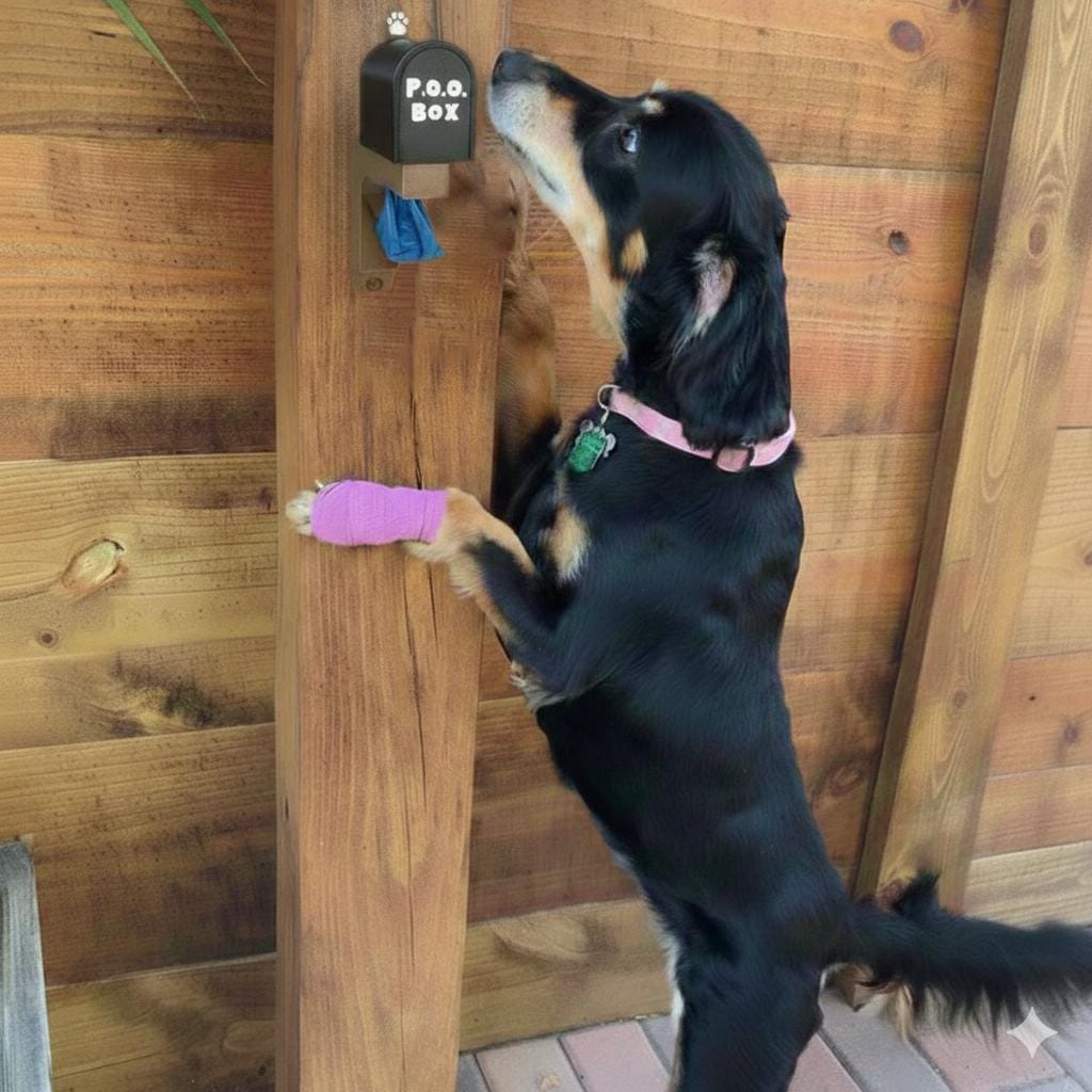 The P.O.O. Box - Wall Mounted Mailbox Dog Waste Bag Dispenser | Screw ...