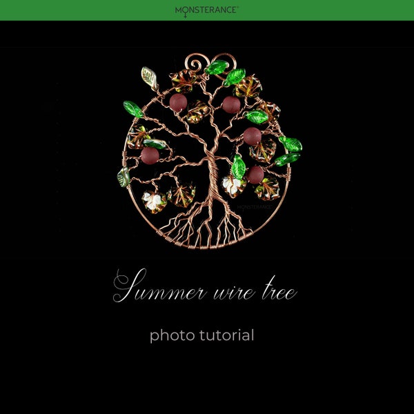 DIY Wire Wrapping Summer Tree Pendant Tutorial, Easy Step by Step Guide Decoration Guide