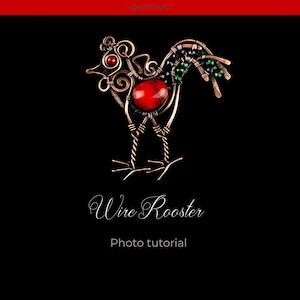 DIY Wire Wrapping Rooster Pendant Jewellery Tutorial, Easy Step by Step Guide