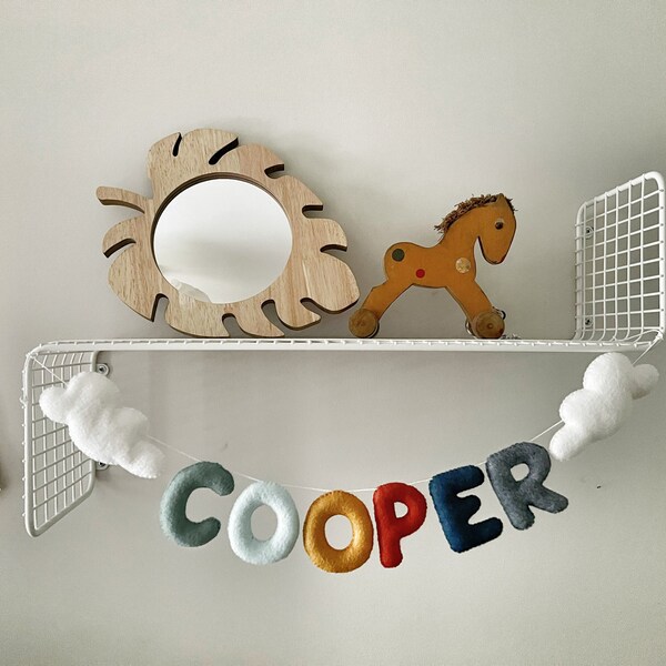 Felt Name Garland Etsy