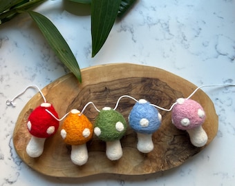 Guirnalda de setas de fieltro / decoración infantil