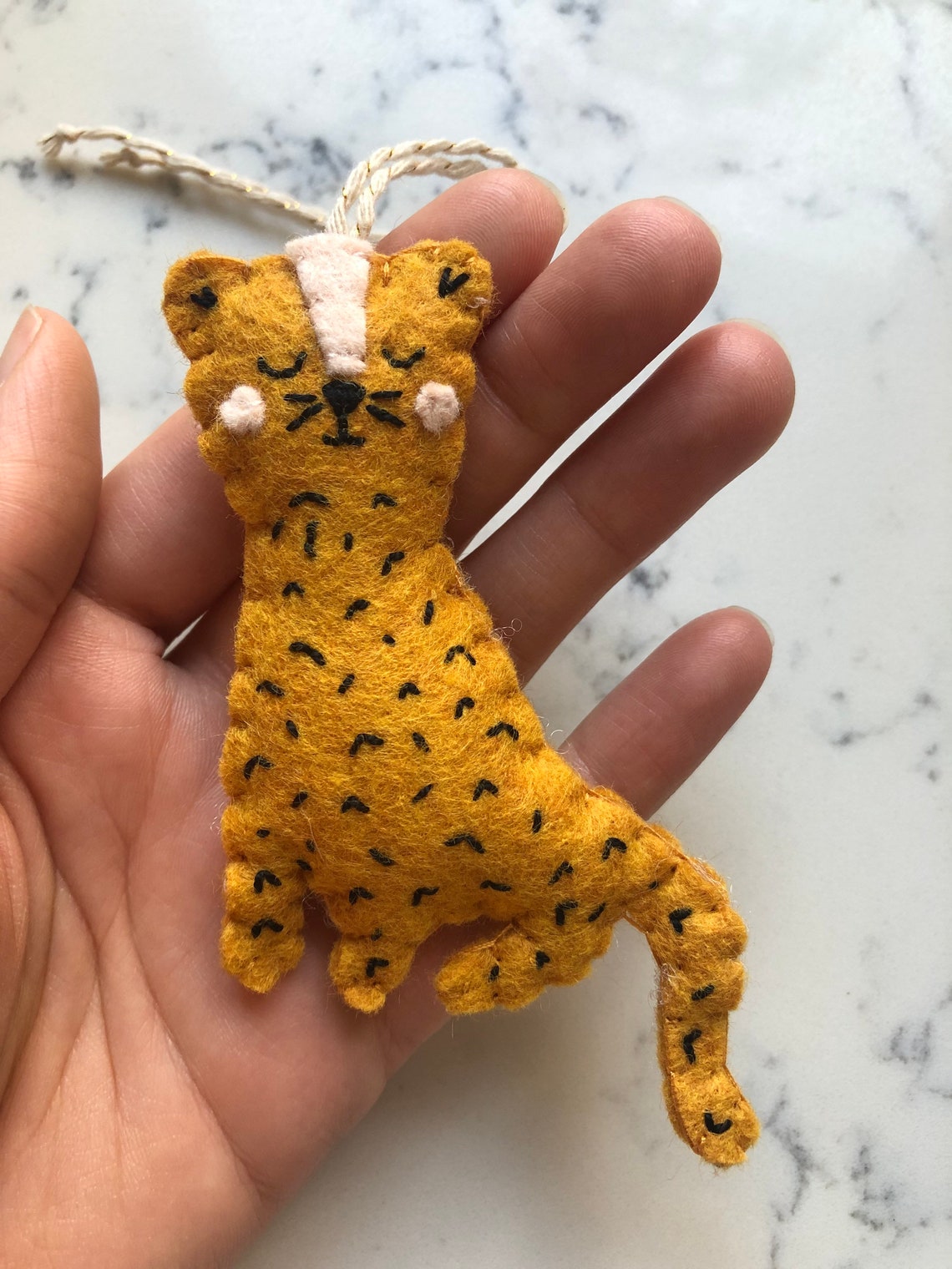 Felt Leopard Hanging Decor Jungle Nursery | Etsy