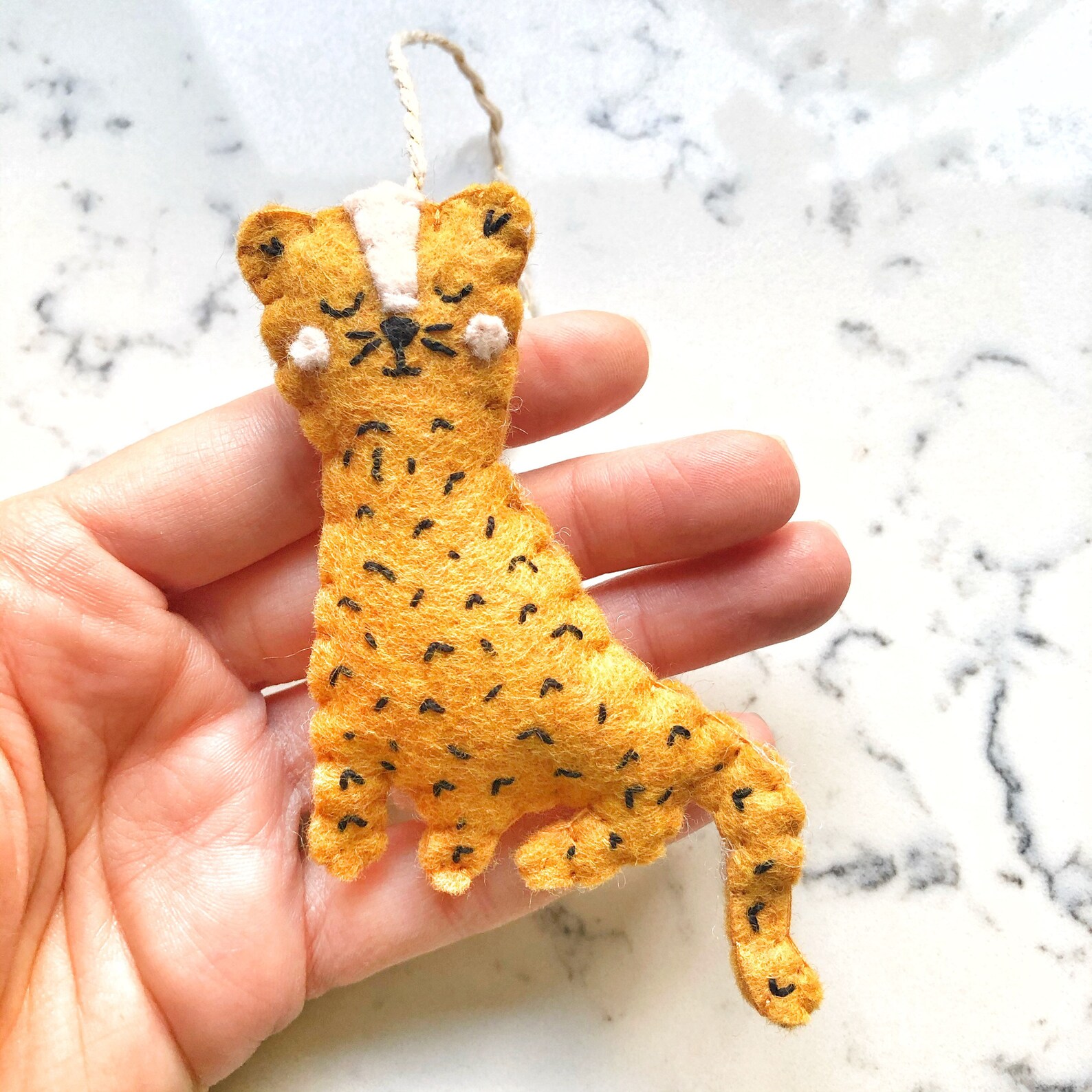 Felt Leopard Hanging Decor Jungle Nursery - Etsy