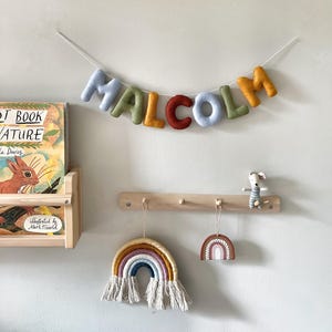 Felt name garland new baby gift nursery decor