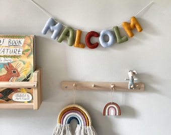 Felt name garland new baby gift nursery decor