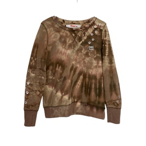 Taupe tie dye sweatshirt best sale