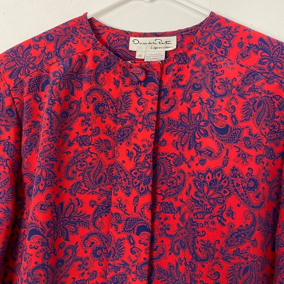 Vintage 1980s Oscar De La Renta Paisley Print Wom… - image 5