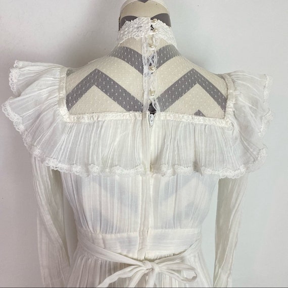 Gunne Sax Vintage 70s RARE Cottagecore Lace Ruffled B… - Gem