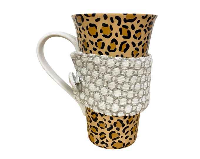Handmade Mug Warmer Holder Coozie Koozie Hugger Cozy Sleeve Adjustable Gift Idea Free Shipping