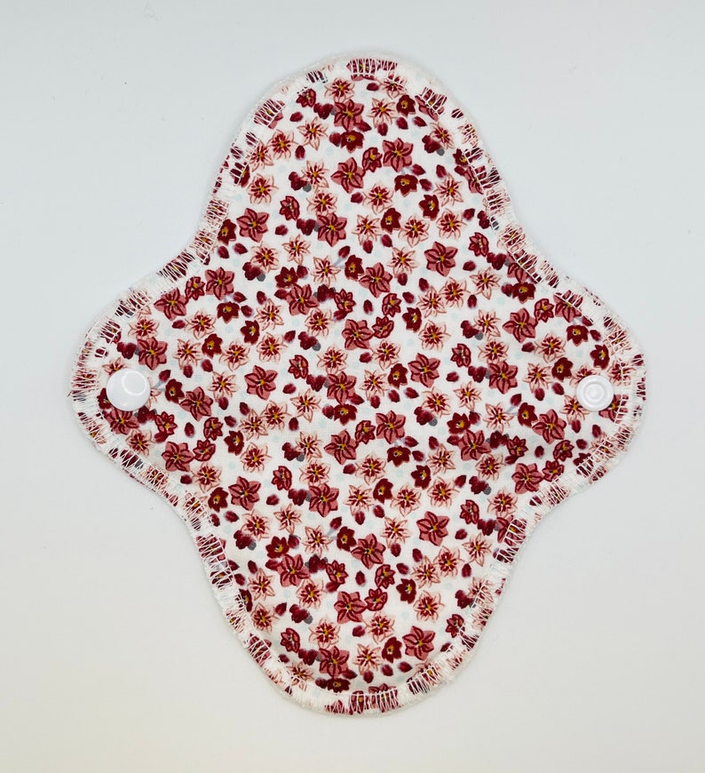 Handmade Washable & Reusable Organic Cotton Fabric Panty Liner image 5