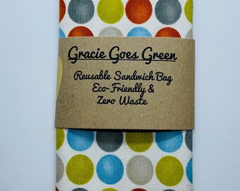 Handmade Washable & Reusable Cotton Fabric Sandwich Bag